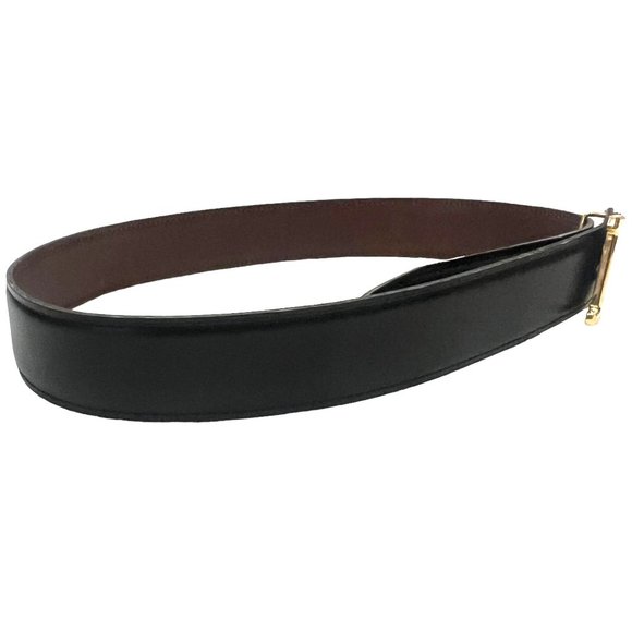HERMES Constance: Black/Brown Reversible Belt #1666 - Picture 4 of 7